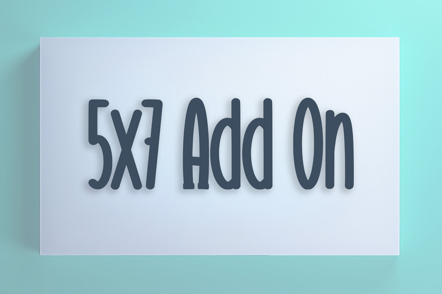 Photo Package Add On 2- 5x7's